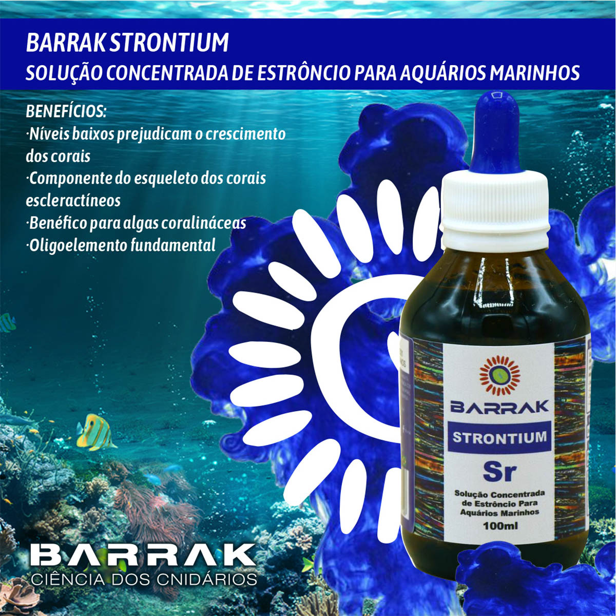 Estroncio Barrak Strontium Aquario Marinho 100ml