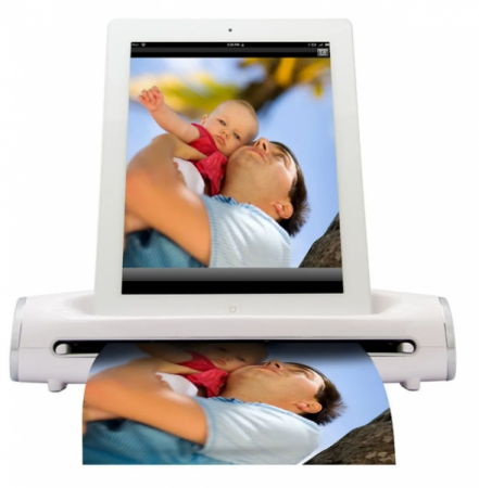 Scanner portátil para digitalização de fotos e documentos diretamente para o iPad