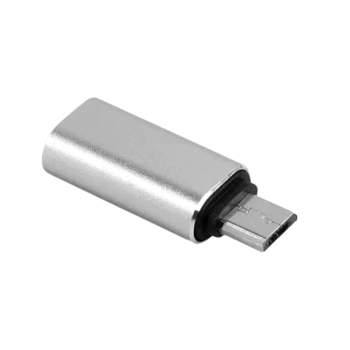 Adaptador OTG Lightning Fêmea X USB Micro V8 Macho
