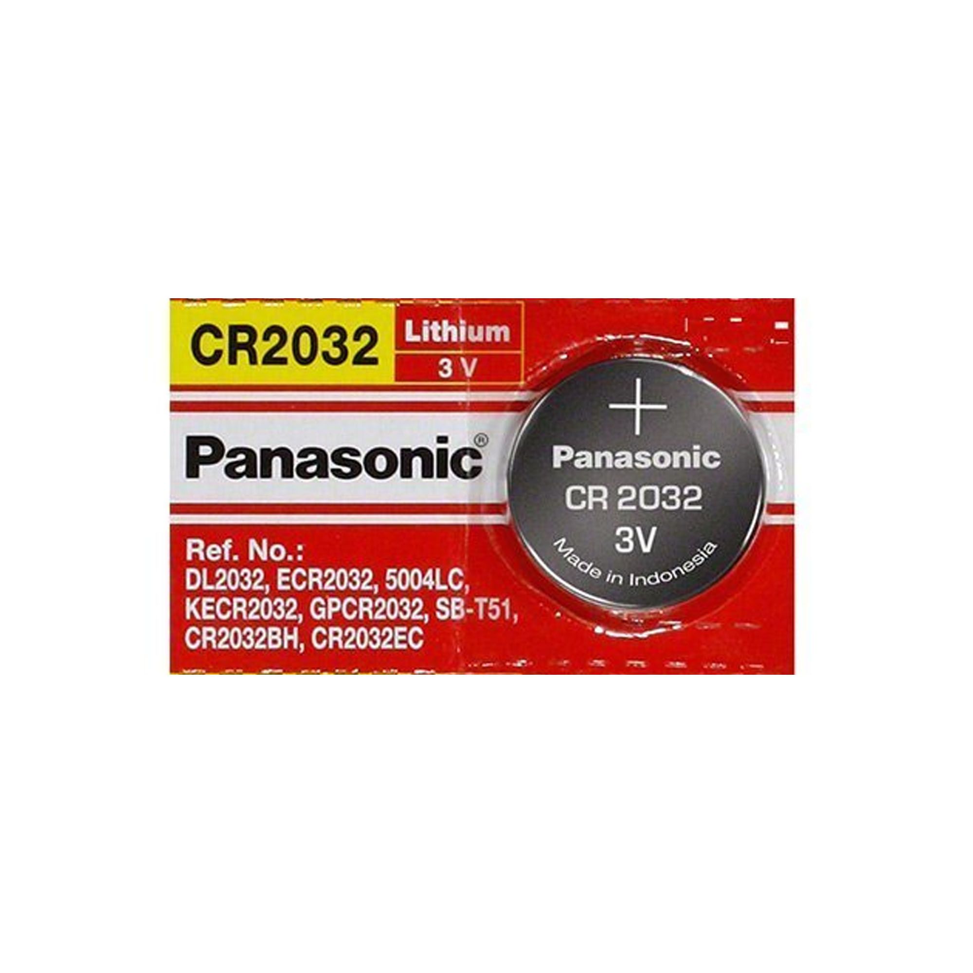 Bateria Panasonic Cr2032 Lithium 3v Cartela Com 5 Unidades