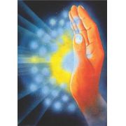 Poster Reiki - mão canalizando energia