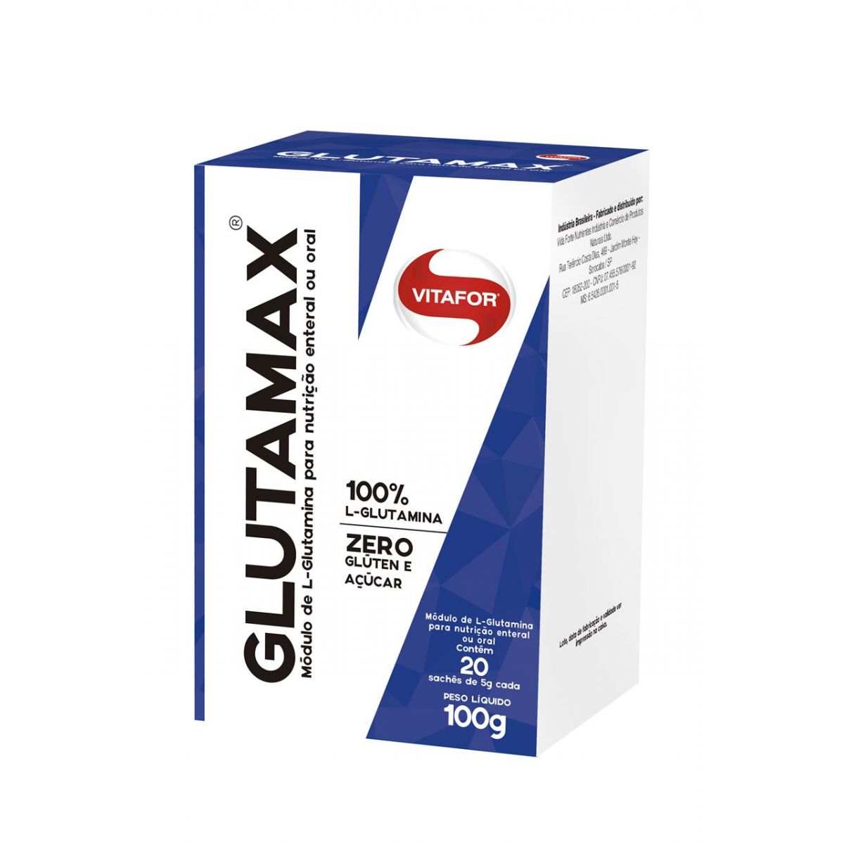 L - GLUTAMINA - GLUTAMAX 20 SACHES - 100g - VITAFOR
