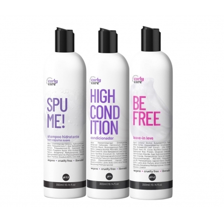 Kit Curly Care Spume 2x300ml + Leave-in Be Free