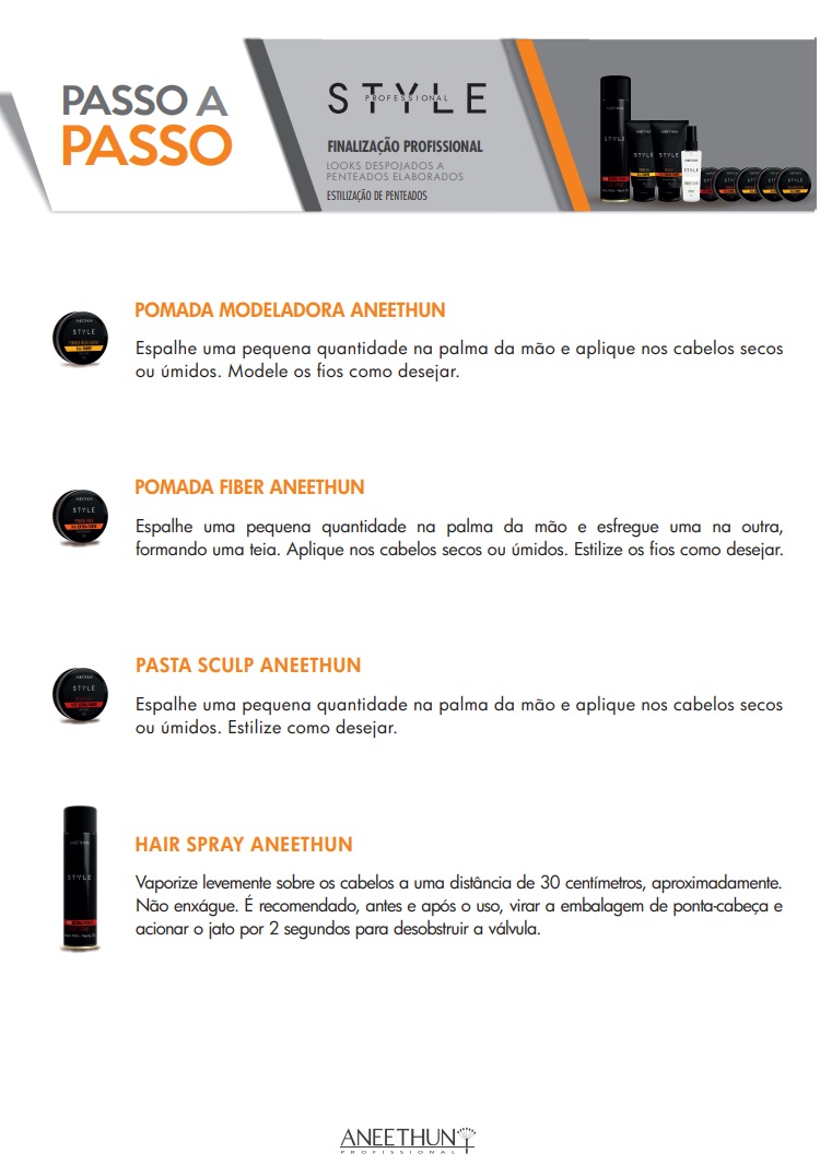Kit Finalização Aneethun Style Extra Forte e Ultra Forte 2x65g