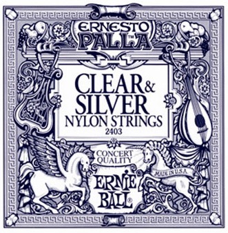 Encordoamento Ernie Ball Violão Clear & Silver Ernesto Palla