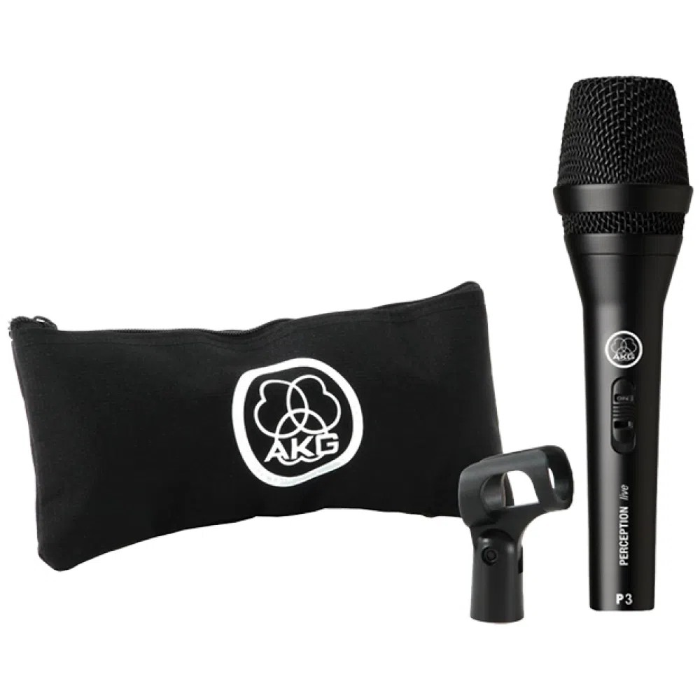 Microfone Dinâmico AKG P3S Perception Vocal e Instrumental