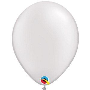 Balão Liso Branco Perolado 25 unidades Qualatex