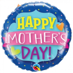 Balão Metalizado Redondo Happy Mother's Day 18 pol