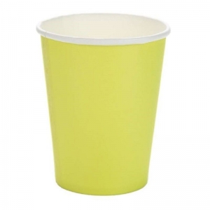 Copo de Papel Verde Limão 10 unidades