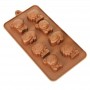 Forma de Silicone para Chocolate Animais