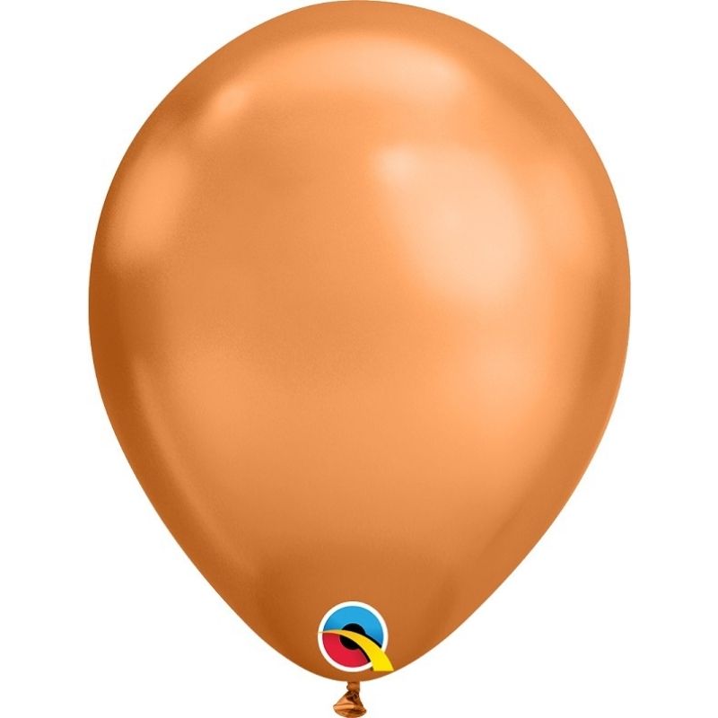Balão Liso Cobre Chrome 25 unidades Qualatex