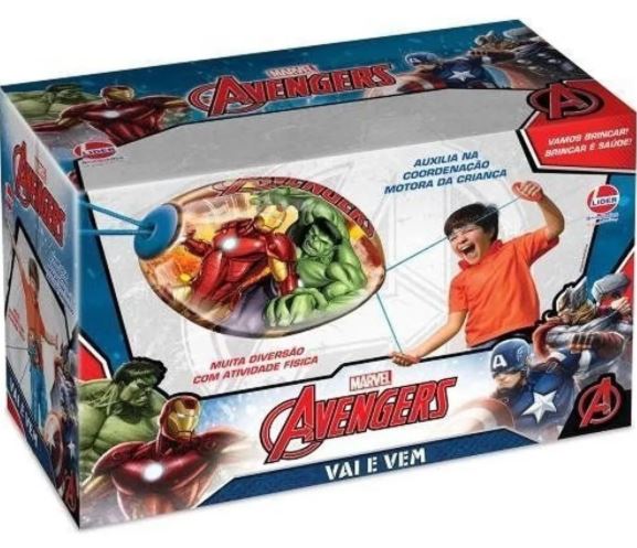 Brinquedo Vai e Vem Avengers - Líder Brinquedos