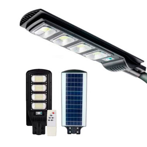 Luminária Pública de Poste Solar LED 200W Sensor com Controle Remoto - Solar Lamp