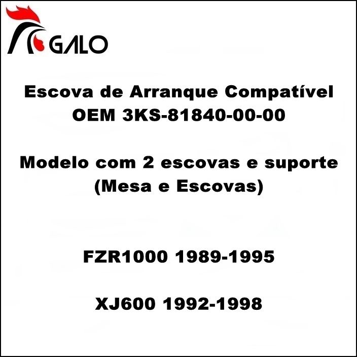 Escova de Arranque FZR1000 e XJ600 - OEM 3KS-81840-00-00