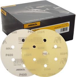 Caixa com 100 Discos Lixa Gold 150mm Grip 7H P320 MIRKA