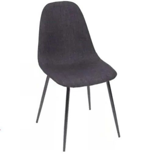 Cadeira Charla Linho Base Metal Preta OR Design