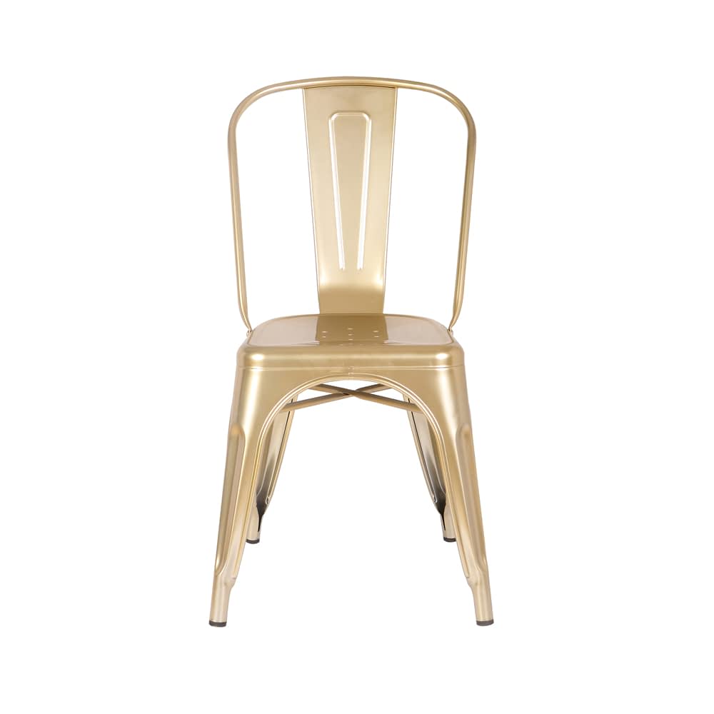 Cadeira Iron Aço Dourada Rivatti