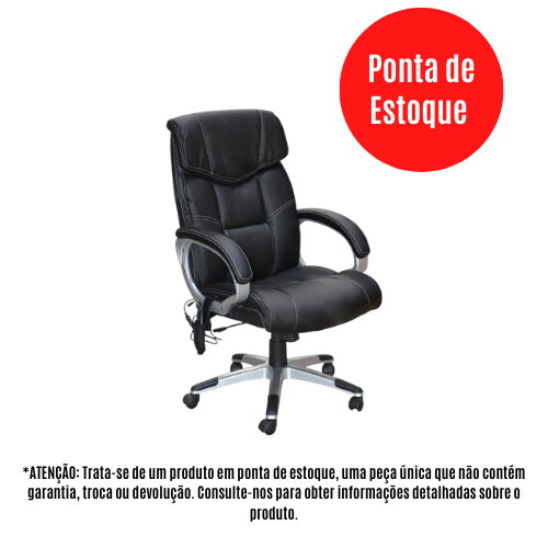 Cadeira Office Cartagena Com Massagem Rivatti - [PONTA DE ESTOQUE]