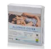 Capa Para Colchão King Antiácaro e Antialérgica Allergic Cover 100% Algodão Percal 220 Fios Vapt Vupt (Elástico) - Livre de PVC