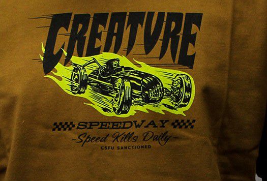 Camiseta Creature Speedway Marrom