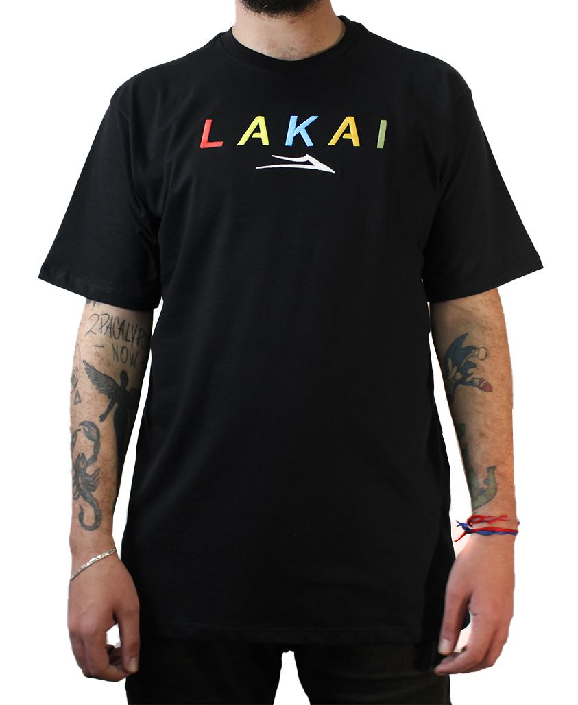 Camiseta Lakai Stacked Preta