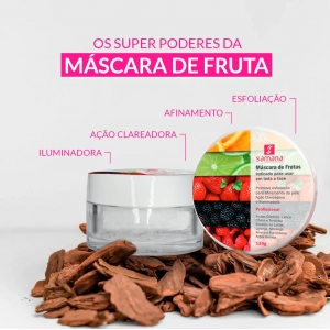 Máscara Facial de Frutas Esfoliante Químico 120g - Samana