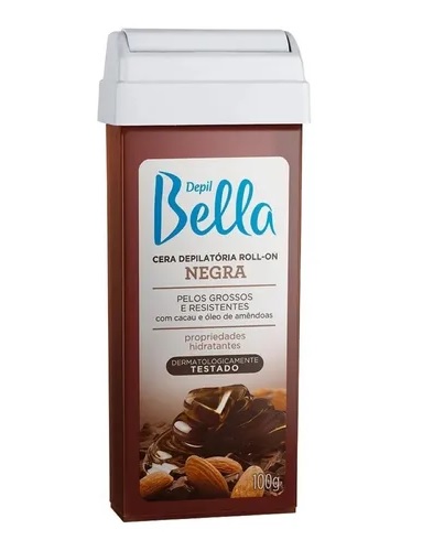 Cera Depilatória Roll-on Negra 100g- Depil Bella