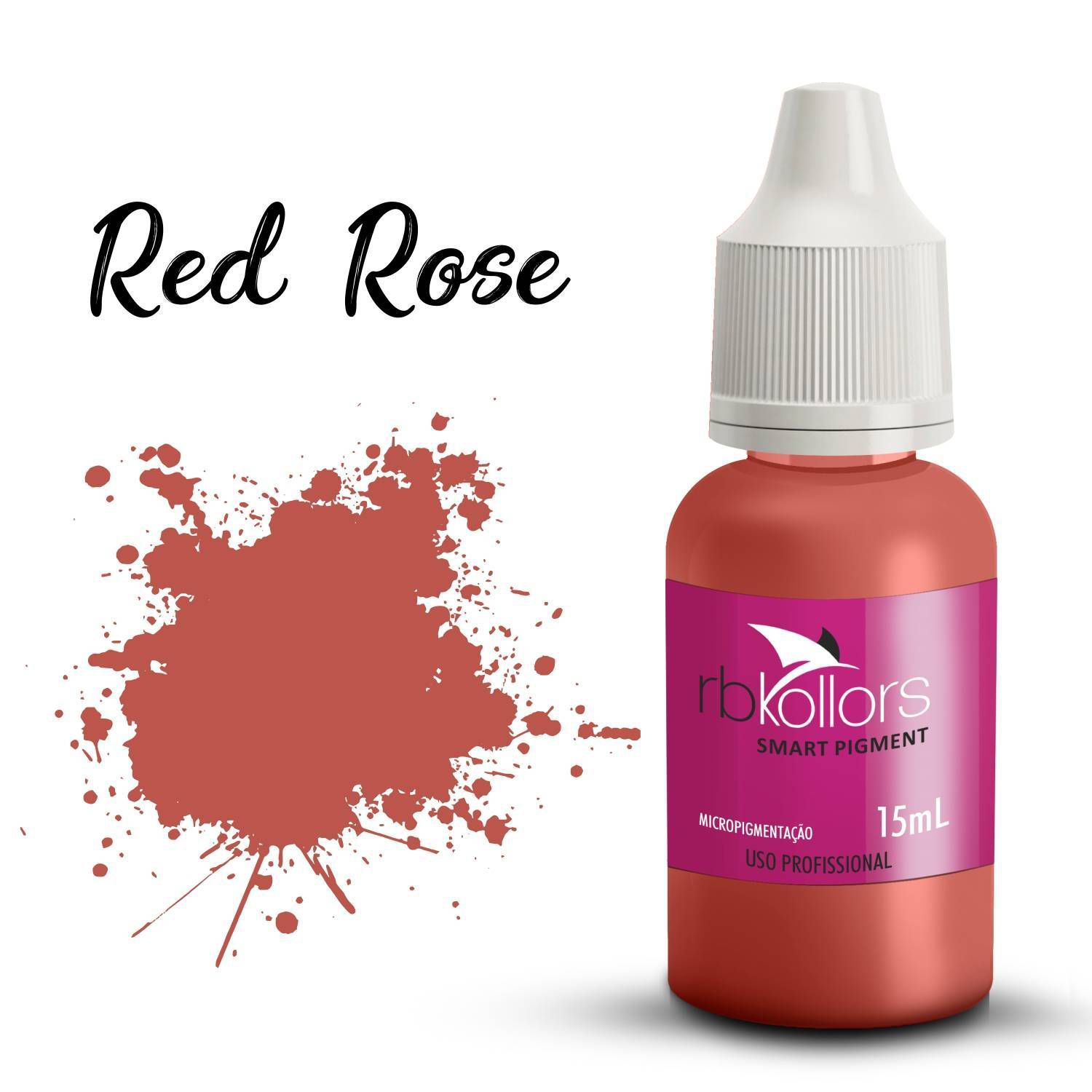 Pigmento Rb Kollors  Red Rose -15ml
