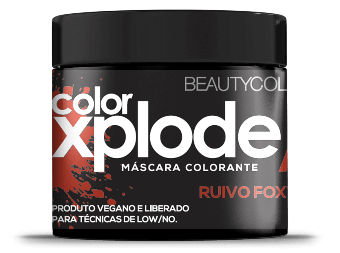Mascara Colorante Xplode Ruivo Foxy Beautycolor 300 Gr