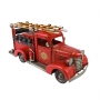 Colecionável de Metal Caminhão Bombeiro Fire Retrô Vermelho II