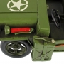 Colecionável Jeep Militar de Metal Verde Arm 31cm Estilo Retrô