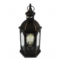 Lanterna Marroquina Ouro Envelhecido Decorativa C/ Lâmpada LED 41cm We Make