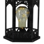 Lanterna Marroquina Prateada Decorativa C/ Lâmpada LED 27cm We Make