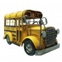 Ônibus Escolar Vintage Miniatura de Metal School Bus Retro