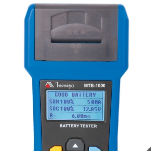 Testador de Bateria Automotiva MINIPA MTB-1000 USB Display LCD 12V 24V com Impressão
