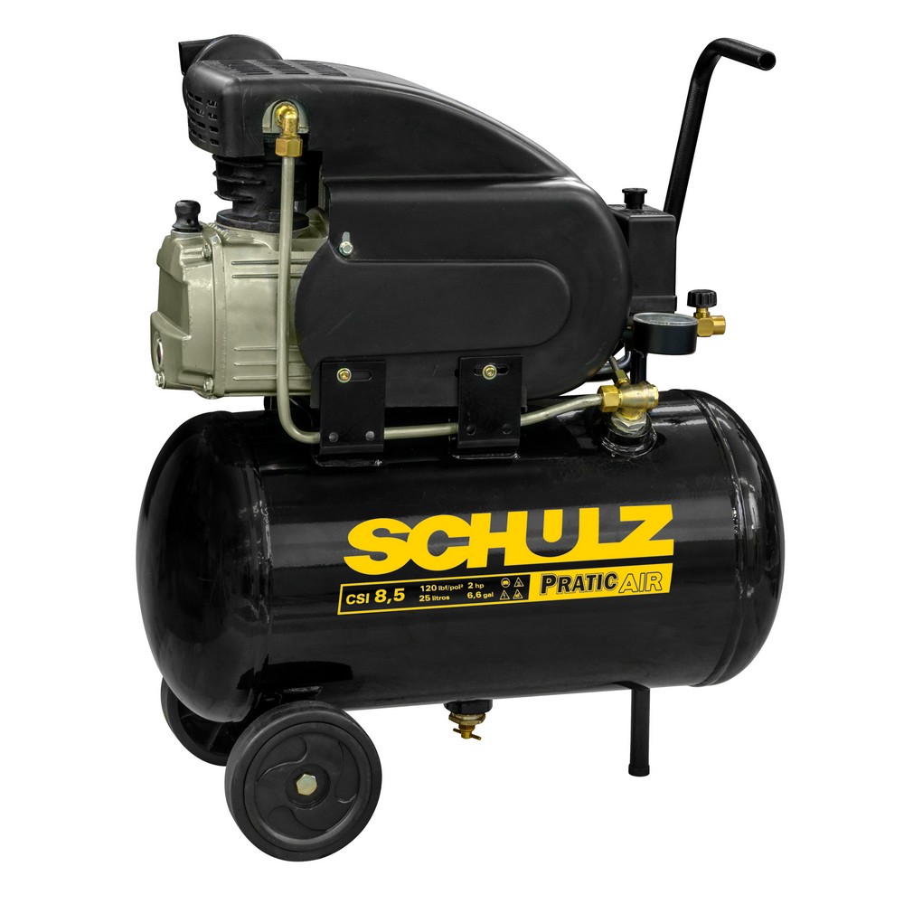 Motocompressor SCHULZ PRATIC AIR CSI 8.5/25 2HP Monofasico