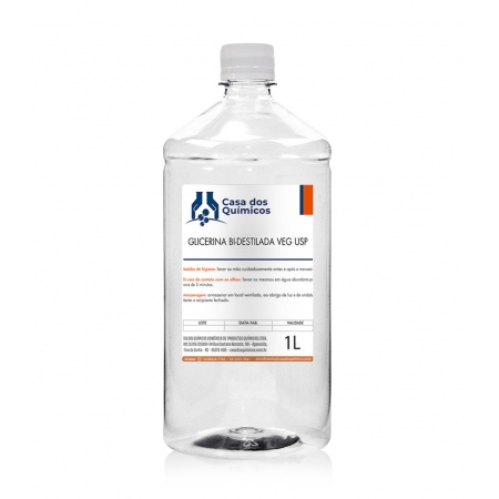 Glicerina Bi-Destilada Vegetal USP 1000 ml
