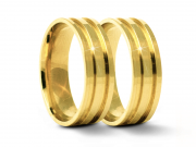 Alianças de Casamento DREAM em Ouro 18k com 10 Gramas o Par
