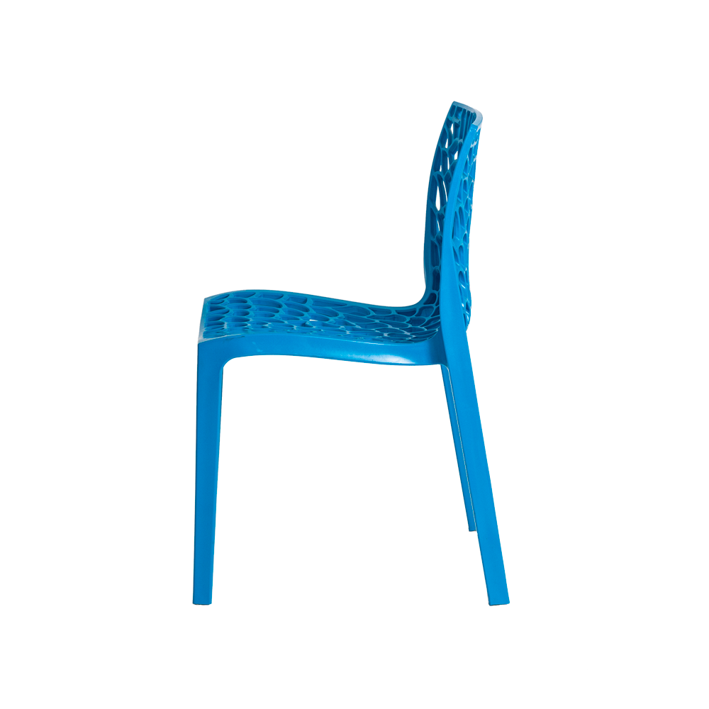 Cadeira De Jantar Gruvyer Design Azul Com Inmetro
