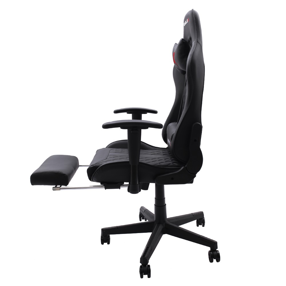 Cadeira Gamer EagleX Matrix Preta Com Apoio De Pé