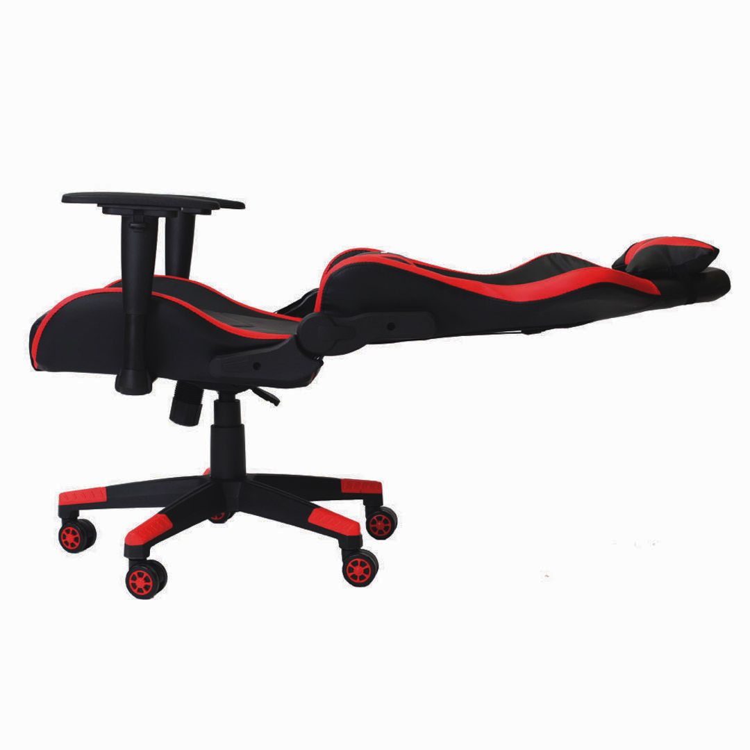 Cadeira Gamer Pro Reclinável Giratória Com Ajuste de Altura e Braço 3D Profissional Setup Game Cor Vermelha 	