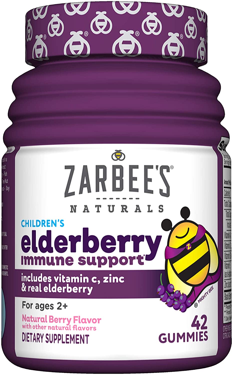 Multivitamínico Infantil Zarbees Children´s de sabugueiro com vitamina C e zinco