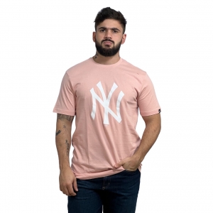 Camiseta New Era New York Yankees MLB Big Logo MBI20TSH065 Rosa