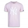Camiseta New Era Plus Size Regular New York Yankees MBV22TSH075 Rosa