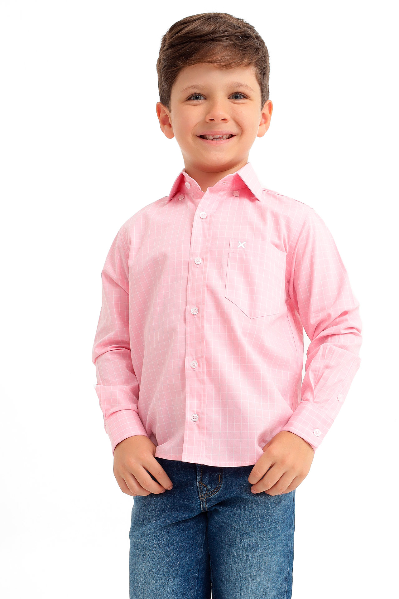 Camisa TXC Infantil Manga Longa 2718LI Rosa