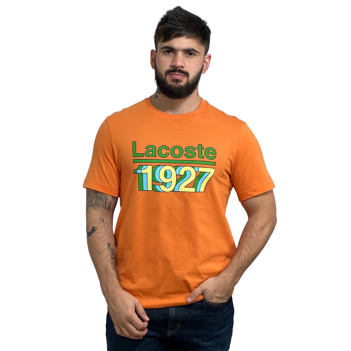 Camiseta Lacoste TH140423 Laranja