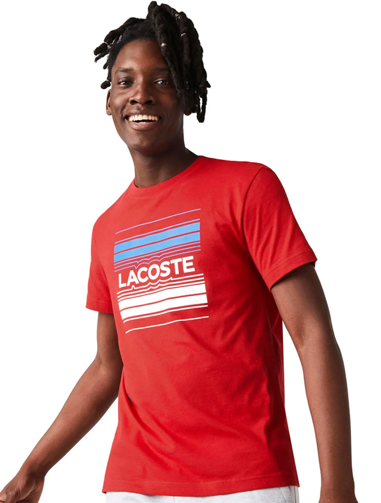 Camiseta Lacoste TH860523 Vermelho