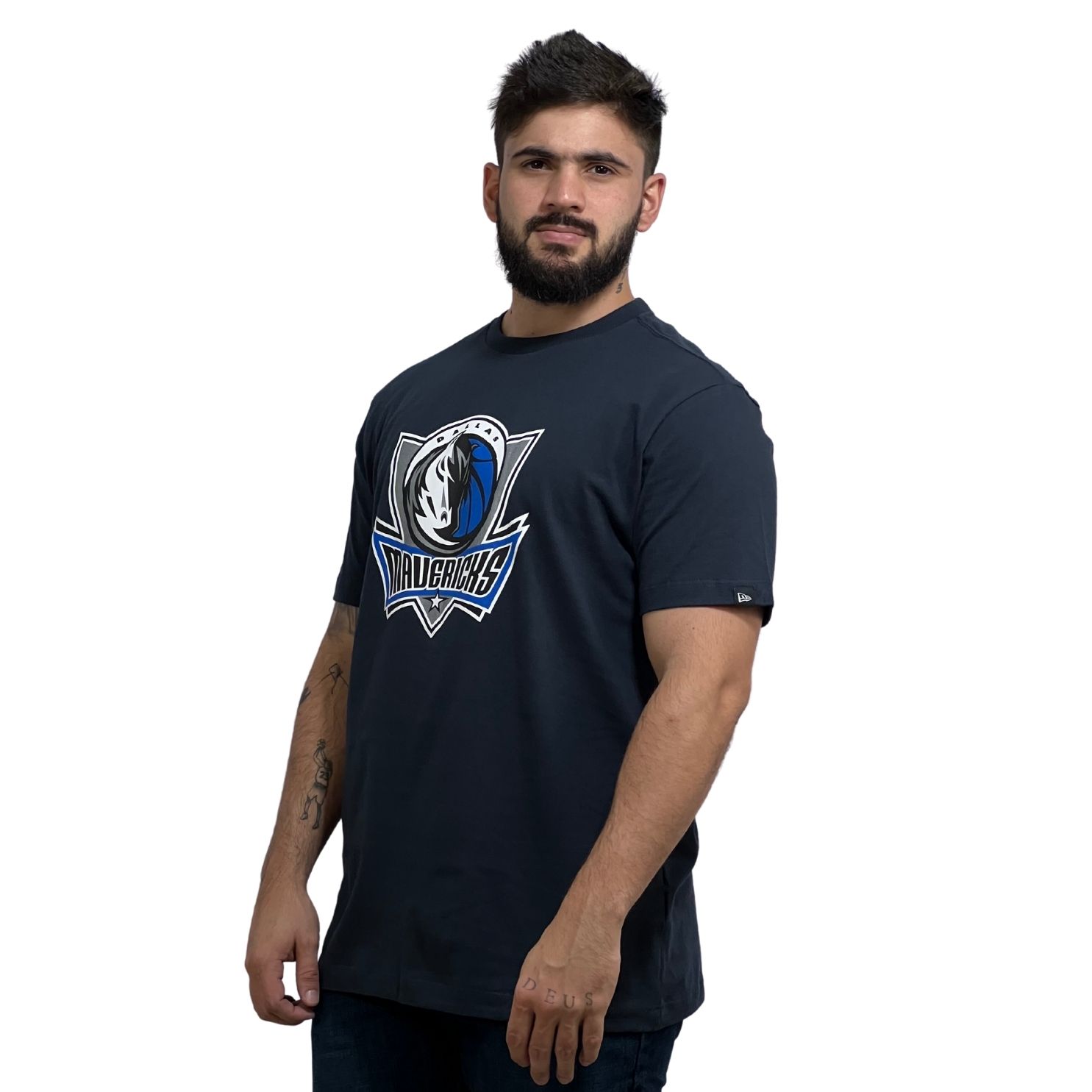 Camiseta New Era NBA Dallas Mavericks NBI21TSH061 Azul Marinho
