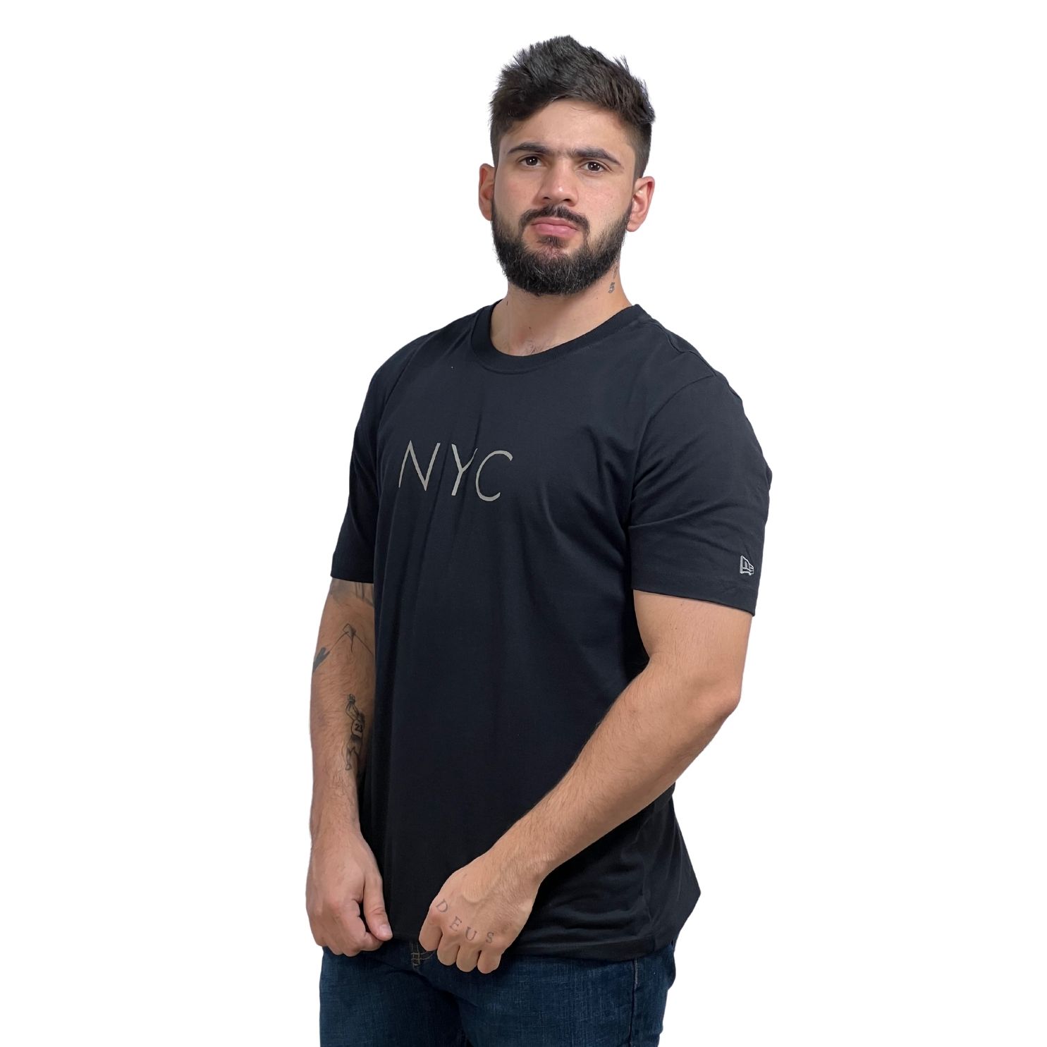 Camiseta New Era Regular Core NYC Preto NEV23TSH021