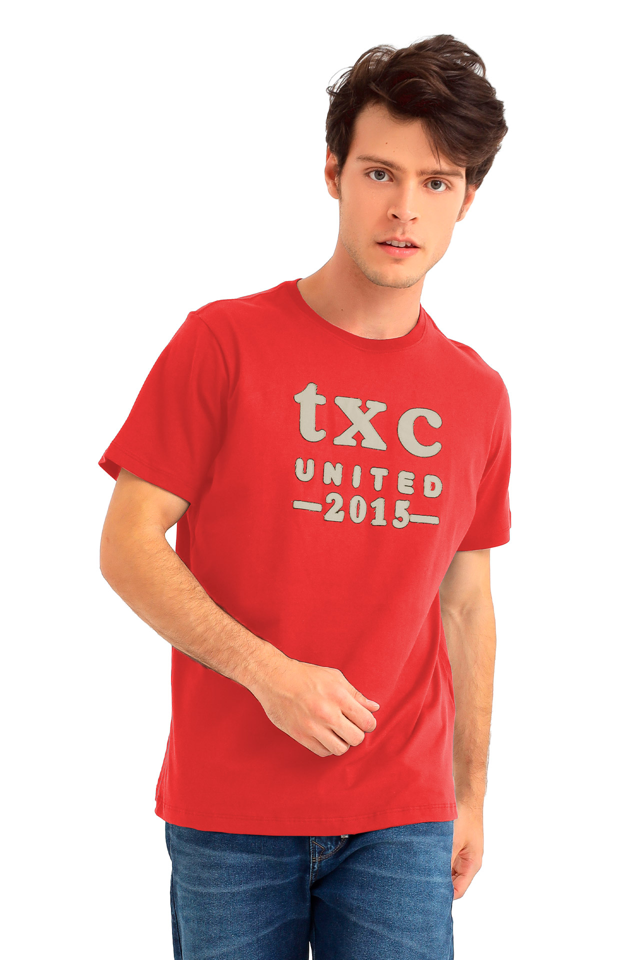 Camiseta TXC Brand 191358 Vermelho